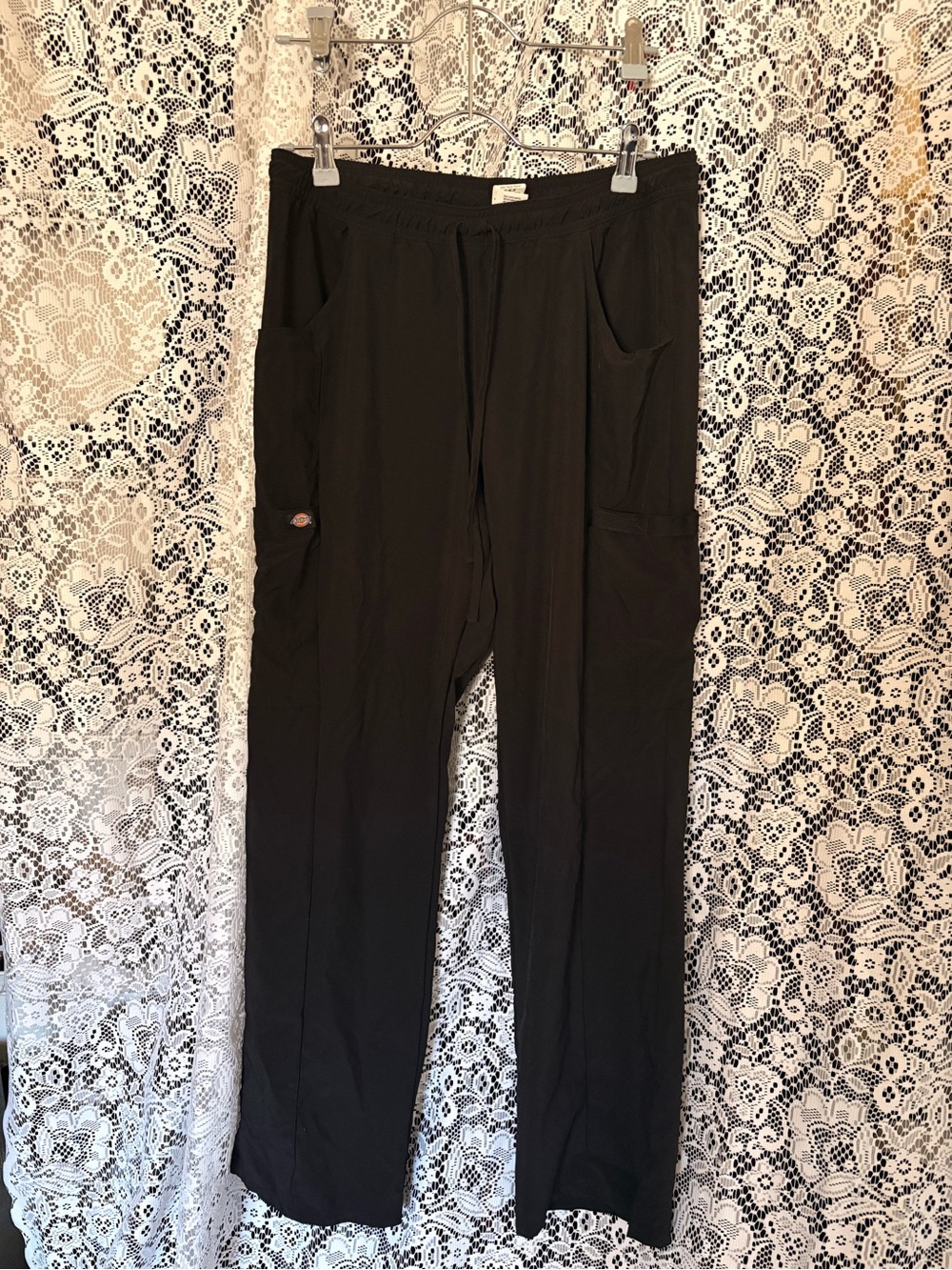 Dickies Black Men's Cargo Drawstring Work Pants